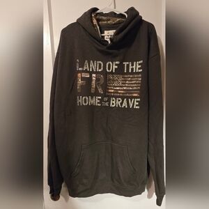 Realtree Gray Hoodie with Camouflage Lining